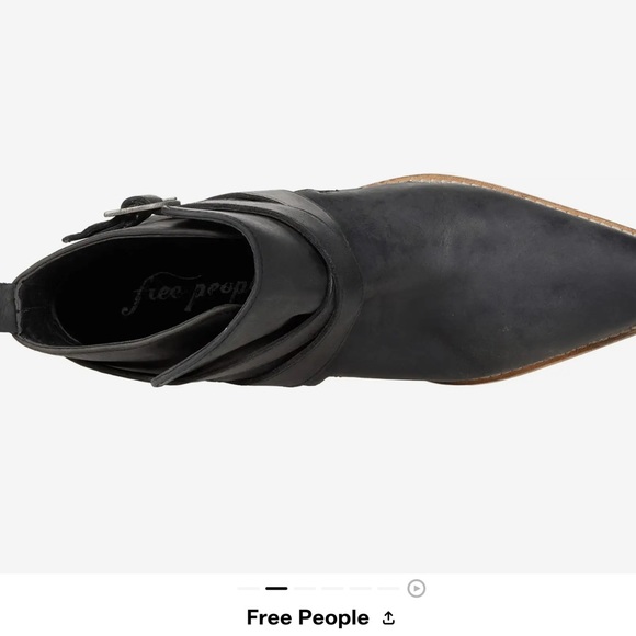 ❤️❤️ NWT Free People Back Loop Ankle Boot❤️❤️black - Picture 3 of 7